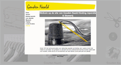 Desktop Screenshot of gouden-naald.nl